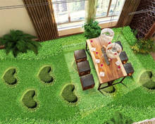 BEIBEHANG Custom wallpaper 3d floor Heart-shaped grass lawn 3D floor tiles Bathroom kitchen decor 3d flooring papel pintado 2024 - buy cheap