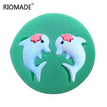 Dolphin Silicone Mold Fondant Molds Cake Decorating Tools Clay Dessert Sugar Chocolate Valentine Baking Mould F0301HT 2024 - buy cheap