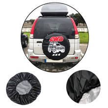 1 Piece 14" 15" 16" 17" Inch PVC Leather Spare Tire Cover Case Protector Bag spare wheel cover 16 inch for Jeep Hummer 2024 - buy cheap