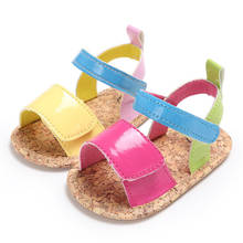 Sapatos de verão para crianças pequenas antiderrapantes com fundo de plástico e flor, antiderrapante para bebês e crianças 2024 - compre barato