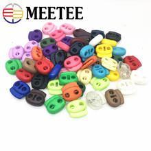 25 pçs meetee 4mm buraco plástico rolha cabo bloqueio primavera fivela ajuste fixo corda fivela toggle clip diy acessórios de vestuário 2024 - compre barato