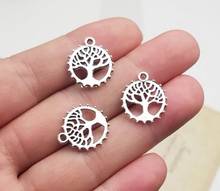 50pcs/lot--18x15mm,tree chams, Antique silver plated tree of life charms,DIY supplies, Jewelry accessories 2024 - buy cheap