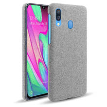 Cloth Cases For Samsung Galaxy A40 Case Slim Retro Cloth Hard Phone Cover for Samsung A40 A 40 SM-A405FN/DS 5.9'' Coque Capa 2024 - buy cheap