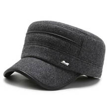 Chapéu snapback quente grosso exército militar, chapéus para homens sombrero, novo chapéu protetor de orelha à prova de frio, bonés masculinos de marcas 2024 - compre barato