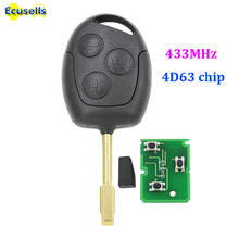 3 buttons NEW COMPLETE 433 MHZ REMOTE KEY FOB + FO21 BLADE + 4D63 CHIP + BATTERY for Ford Focus Mondeo Fiesta KA 2024 - buy cheap