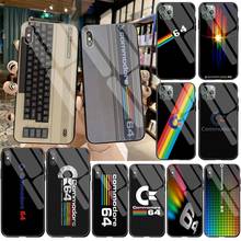 CUTEWANAN C64 COMMODORE 64 DIY Painted Bling Phone Case Tempered Glass For iPhone 11 Pro XR XS MAX 8 X 7 6S 6 Plus SE 2020 case 2024 - buy cheap