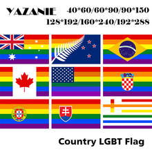 YAZANIE Australia Croatia LGBT Pride Flag New Zealand Brazil Rainbow Flag Canada United States of America Portugal Gay Flag 2024 - buy cheap