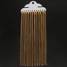 Correntes de colar com fechos de lagosta, corrente de metal aberta com 12 lâminas para fazer joias, acessórios de diy de 43cm 2024 - compre barato