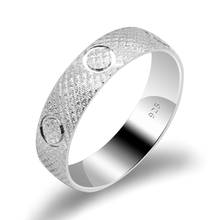 Обручальное кольцо из стерлингового серебра 925 пробы, обручальные кольца для мужчин и женщин, романтические ювелирные изделия с бесконечной любовью 2024 - купить недорого