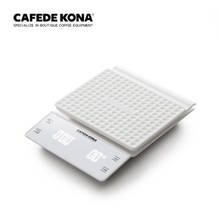 CAFEDE KONA Digital Coffee Scale with Timer Waterproof 3KG/0.1g Electronic Kitchen Scale Food Weight Scale with Silicone Pad 2024 - buy cheap