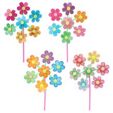 Flower Pattern Spinner Wind Windmill Kids Children Toys Garden Yard Decoration Y4UD 2024 - buy cheap