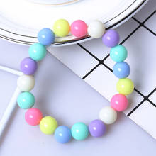 1pcs Children Mixed Color Flower Wood Beads Charm Bracelets Cuff Wristband Kids Boys Girls Bangle Bracelet Fashion Jewelry s 2024 - buy cheap