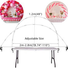1 Set Adjustable Table Balloon Arch Kit Adjustable Balloons Column Stand DIY Birthday Party Wedding  Baby Shower Decor Supplies 2024 - buy cheap
