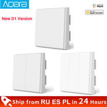 Aqara D1 Wall Switch Zigbee Wireless Key Light Switch Remote Control Neutral Fire Wire Triple Button For Mi Home Apple Homekit 2024 - buy cheap