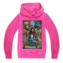 Raya and The Last Dragon Children's Clothing Trendy Fashion Boys Hooded Tops Sweatshirts Raya 3D Cartoon Hoodies for Teen Girls 2024 - buy cheap