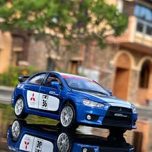 1:32 Mitsubishi Lancer Evolution Alloy Racing Car Model Diecasts & Toy Vehicle Metal Car Model Simulation Sound Light Kids Gift 2024 - buy cheap