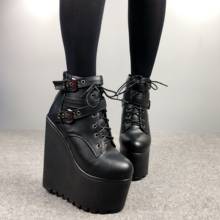 2022 Autumn and winter new 16CM wedge with women's boots increased DJ short non-slip boots 2024 - buy cheap