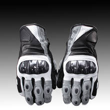 SSPEC-guantes de cuero de alta calidad para Motocross, guantes de moto para pantalla táctil, de carbono, de carreras 2024 - compra barato