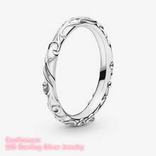 100% 925 prata esterlina anel de banda regal para presente de casamento feminino jóias originais acessórios 2024 - compre barato