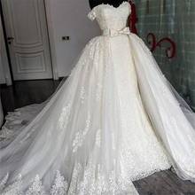 Sweetheart Lace Mermaid Wedding Dresses Removable Train Applique Lace Bridal Gowns 2020 Wedding Gowns vestido novia 2024 - buy cheap