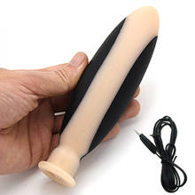 Electro Silicone Sex Huge Anal Plug Electric Shock Big Butt Plug Dildo Electrical Stimulation Prostate Massager Medical Sex Toys 2024 - buy cheap