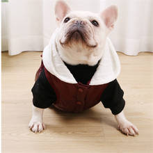 Ropa de invierno para perro Bulldog francés, traje impermeable para mascotas, abrigo para perro chaleco, chaqueta cálida 2024 - compra barato