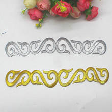 Iron on Gold Embroidery Patches 10 Pcs/Lot Gold Applique Costumes 18.5*2.5cm 2024 - buy cheap