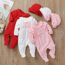 New Autumn Winter Baby Long Sleeve Jumpsuit Girl One Piece Romper+Hat Cotton Toddler Clothing Infant Rompers Kids Jumpsuits 2024 - buy cheap