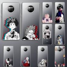 Capa transparente de celular anime japonês my hero academia, capa para xiaomi redmi note 10 t 8 9 pro lite 11 2024 - compre barato