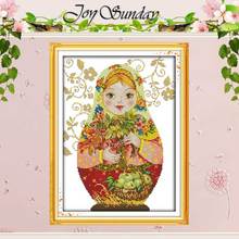 Russian Doll (5) Patterns Counted Cross Stitch 11 14CT Cross Stitch Set Wholesale Chinese Cross-stitch Kit Embroidery Needlework 2024 - buy cheap