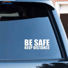 Black/Silver Interesting Be Safe Keep Distance Word Car Sticker Vinyl Car Decoration Decal Accessories   C715 2024 - buy cheap