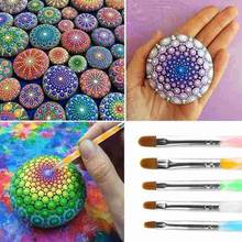 18 pçs mandala pontilhar ferramentas conjunto de gravação stylus grande hastes de pontilhar para pintura pedras arte do prego 2024 - compre barato