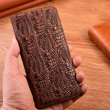 Crocodile Claw Genuine Leather Case For LG K30 V35 K50 K40S V50 V40 V30 V20 Q60 V50S Thinq Magnetic Flip Cover Phone Cases 2024 - buy cheap