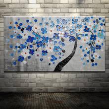 Ручная роспись настенные картины палитра нож дерево цветы картина маслом на холсте абстрактный Настенный декор Безрамная Картина на холсте 2024 - купить недорого