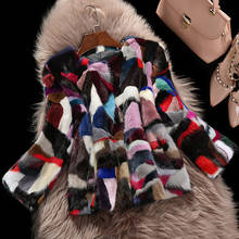 2020 Luxury Real Fur Coat Natural Mink Fur Coats For Women Pieces Patchwork Luxury Winter Warm Jacket Plus Size 16PD5023 2024 - buy cheap
