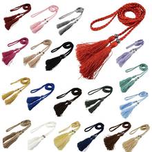 Woven tassel belt knot decorated waist chain waist rope White 2024 - buy cheap