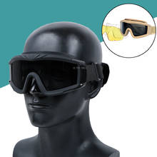 Охотничьи очки для стрельбы ветрозащитные тактические военные уличные очки для страйкбола пейнтбола тренировочные очки армейские очки для военных учений Cs 2024 - купить недорого