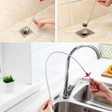 60CM Useful Alloy Bendable Sink Cleaning Hook Sewer Dredging Tool Kitchen Spring Pipe Hair Cleaner Remover Трубоочиститель 2024 - buy cheap