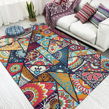 Ethnic style Bohemian geometric colorful carpet mosaic bedroom living room large size rug kitchen bedside carpet door mat parlor 2024 - buy cheap