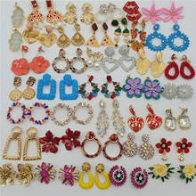 Wholesale 20 Pairs Mixed Lots Trendy Statement Earrings for Women Crystal Dangel Drop Earrings Brincos Bijoux Fashion Jewelry 2024 - buy cheap