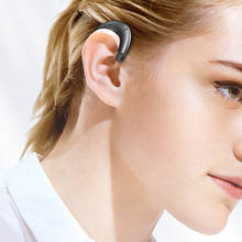 Auriculares inalámbricos de conducción ósea para teléfono móvil, audífonos con Bluetooth de una sola oreja, sin dolor 2024 - compra barato