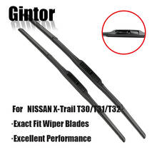 Gintor For NISSAN X-Trail T30/T31/T32 Model Year From 2001 To 2018  Fit J Hook Arm Auto Natural Rubber Wiper Blades Accessories 2024 - buy cheap
