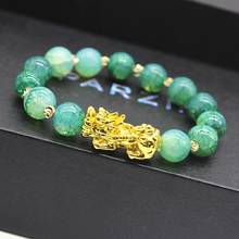 Pixiu Chinese Good Lucky Charm Feng Shui Pi Yao Wealth Bracelets Jewelry Charm Crystal Beaded Bracelet Men Women Jewelry 2024 - buy cheap