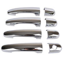 Para kia sportage 2005 - 2010 chrome side maçaneta da porta capa captura guarnição moldura do carro adesivo de moldagem 2006 2007 2008 2009 2024 - compre barato