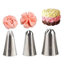 3PCS/Set Cream Cake Icing Piping Frosting Stainless Steel Nozzle Pastry Tip Set Cake Decorating Set 2024 - buy cheap