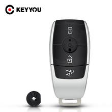 KEYYOU 5X для Mercedes для Benz C200L, E300L, S320, S350, s450l, s500l, amg GLC, Сменный Чехол для ключа с дистанционным управлением 2024 - купить недорого
