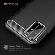 For Cover Huawei Honor 30S Case Shockproof Bumper Carbon Fiber Case For Huawei Honor 30S Cover Fundas Huawei Honor 30S 30 S Case 2024 - buy cheap