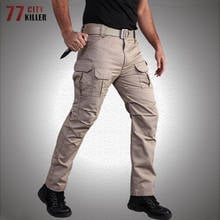 Pantalones tácticos impermeables de estilo militar para hombre, ropa de combate, SWAT, multibolsillo, para correr, IX2 2024 - compra barato