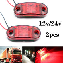 2Pcs 12V / 24V LED Side Marker Lights Car External Lights Warning Tail Light Auto Trailer Truck Lorry Lamps Red color 2024 - buy cheap