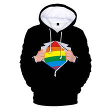 Moletom protetor para orgulho lgbtq +, orgulho gay, lgbtq +, suéter com capuz, 3d, feminino, masculino, gay 2024 - compre barato